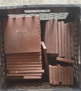 lot 312 image: Terracotta Color Tiles