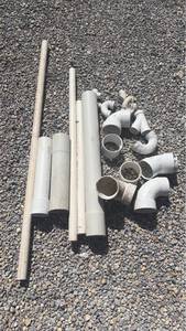 lot 351 image: PVC Pipe and Fitting Lot Assorted Sizes