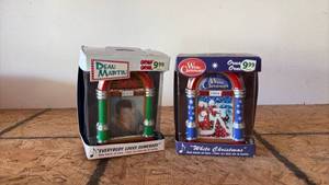 lot 69 image: Dean Martin and White Christmas Ornament Lot 2 Pieces