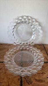 lot 79 image: 3) Vintage Fostoria Salad Plates
