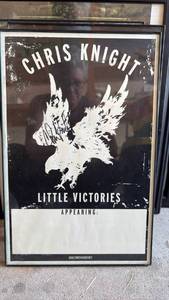 lot 126 image: Chris Knight Little Victories Framed Poster Approximately 11 by 17 inches