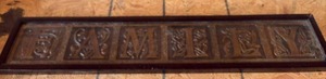 lot 159 image: 37 Inch Long Faux Wood Framed Wall Decor