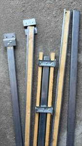 lot 171 image: Interior Pocket Door Hanging Hardware Complete (out of box.) 85 inches Length