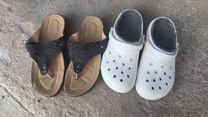 lot 416 image: Crocs and Sandals, Womens Shoes Size 10