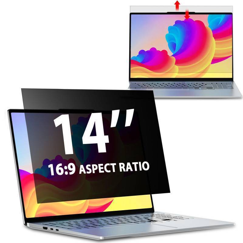 lot 38931 image: Laptop Privacy Screen 14 Inch 169 Aspect Ratio, Laptop Screen Privacy - Retail $12