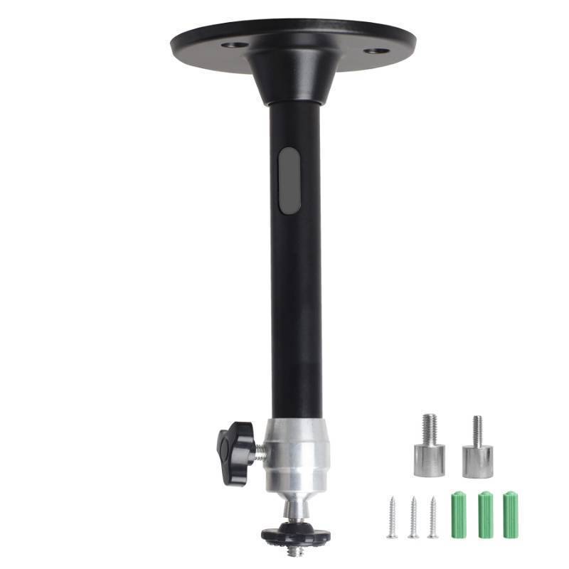 lot 18270 image: Mini Ceiling Wall Projector Mount Stand 175mm, Black - Retail $8