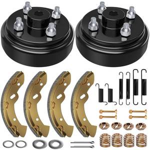 lot 47213 image: EZGO Brake Drum Kit for TXT 1996-Up Electric Vehicles Golf Cart Brake Hub Drum Repair Kit Includes EZGO TXT Brake DrumHubs&Brake Shoes&Brake Spring Kit, OEM Replace#19186G1, 70794G01, 70795G01 - Retail $91