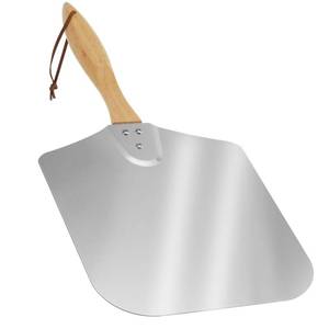 lot 47215 image: Skyflame 12 x 14 Aluminum Pizza Peel with Wooden Handle - Retail $23