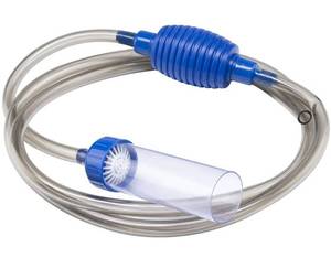 lot 47229 image: Water Cleaner Gravel Siphon for Aquariums Up to 55 Gal, Makes Water Changes Easier, Removes Debris From Gravel - Retail $12