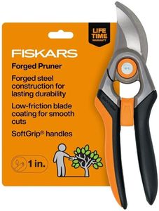 lot 47232 image: Fiskars Forged Steel Bypass Pruning Shears, 1 Cut Capacity Garden Clippers - Retail $22