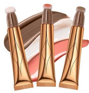 lot 47250 image: 3 Colors Liquid Contour Beauty Wand, Highlighter and Bronzer Stick,Long Lasting & Smooth Natural Matte Finish,with Cushion Applicator Attached Easy to Blend. (1#3#4#) - Retail $10