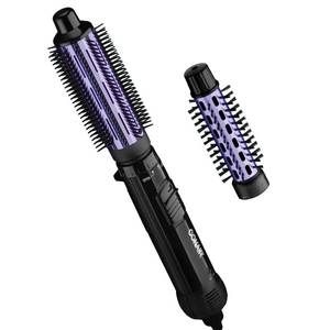 lot 47289 image: Conair 2-in-1 Hot Air Curling Combo, Includes 1.5-inch Curl Brush and 1-inch Aluminum Bristle Brush - Retail $22
