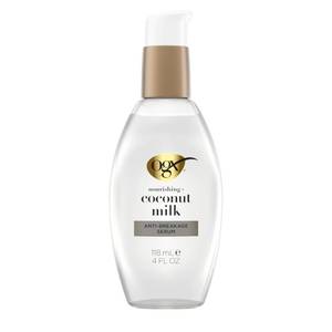 lot 59332 image: OGX Nourishing  Coconut Milk Anti-Breakage Hair Serum, 2 Pack - Retail $7