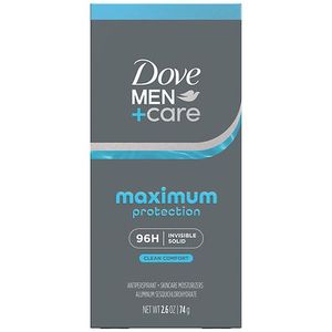 lot 59336 image: Dove MenCare Invisible Solid Stick Maximum Protection Clean Comfort 96-Hour Comfort  2.6 oz - Retail $14