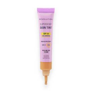 lot 59342 image: Revolution Superdewy SPF 30 Skin Tint, Medium Tan Warm - Retail $17