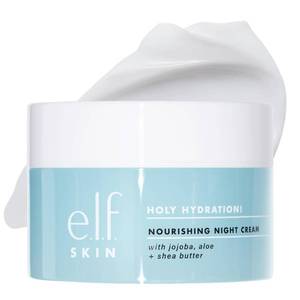 lot 59348 image: e.l.f. SKIN Holy Hydration Nourishing Night Cream, Ultra-Hydrating Moisturizer, Infused with Shea Butter, Soothes Skin, 1.76 Oz (Packaging May Vary) - Retail $12