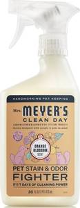 lot 59354 image: Mrs. MEYERS CLEAN DAY Pet Stain & Odor Fighter, Orange Blossom Scent, 16oz - Retail $10