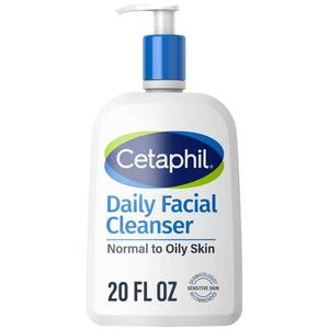 lot 59388 image: Cetaphil Daily Facial Cleanser Sensitive & Oily Skin, 20 oz - Retail $13