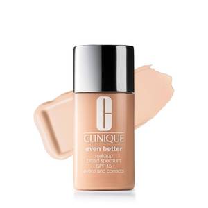 lot 59410 image: Clinique Even Better Makeup Liquid Foundation SPF 15 With Vitamin C For Dry  Oily Combination Skin Types  Medium Coverage  Natural Finish  Evens Skin Tone  Reduces Dark Spots, Breeze, 1 Fl Oz - Retail $39