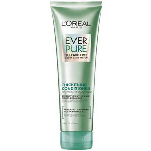 lot 59415 image: LOreal Paris Thickening Sulfate Free Conditioner, Thickens  Strengthens Thin, Fragile Hair, Hair Care with Rosemary Leaf, EverPure, 8.5 Fl Oz (Packaging May Vary) - Retail $10