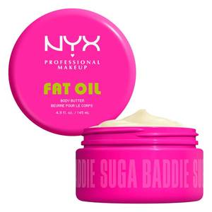 lot 59419 image: NYX PROFESSIONAL MAKEUP Fat Oil Body Butter in Suga Baddie, Vanilla Scented Body Cream with Avocado Oil and Shea Butter for 24 HR Hydration, Fast Absorbing, Whipped Formula, Vegan & Cruelty-Free - Retail $15