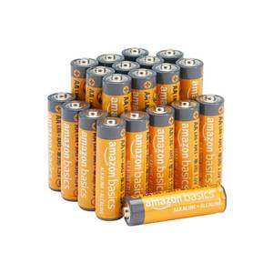 lot 59472 image: Amazon Basics 12-Pack AA Alkaline Batteries, 1.5 Volt, 10-Year Leak-Free Shelf Life, for Everyday and Household Devices - Retail $10