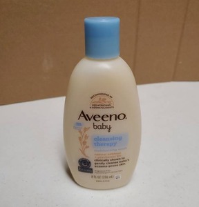 lot 59484 image: Aveeno Baby Cleansing Therapy Moisturizing Wash 8 FL OZ - Retail $9