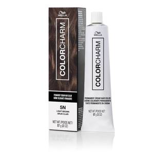 lot 59488 image: COLORCHARM Permanent Cream Hair Dye  Brown Hair Color  100% Gray Coverage - Retail $10