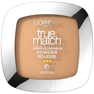 lot 59491 image: LOreal Paris True Match Super Blendable Oil Free Foundation Powder, W5 Medium, 0.33 oz Packaging May Vary - Retail $8