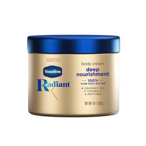 lot 59497 image: Vaseline Radiant X Deep Nourishment Body Cream For Dry Skin 10oz - Retail $18