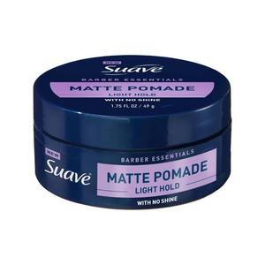 lot 59507 image: Suave Hair Pomade for Men Barber Essentials Styling, Light Hold and No Shine, For Enhancing Hair Shape and Reducing Frizz, 1.75 oz - Retail $7