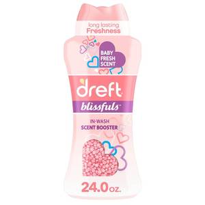 lot 59508 image: Dreft Blissfuls In-Wash Laundry Scent Booster Beads, Baby Fresh Scent, 24 oz - Retail $16