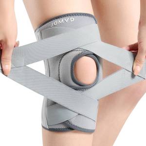 lot 59519 image: JOMVD Knee Brace for Knee Pain, Meniscus Tear, Adjustable Knee Support with Side Spring Stabilizers for Meniscus Tear, ACL, Arthritis, Knee Pain Relief, Women and Men,Large - Retail $32