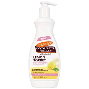 lot 59542 image: Palmers Cocoa Butter Formula, Lemon Sorbet Body Lotion (13.5 fl oz) - Retail $9