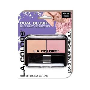 lot 59554 image: L.A. COLORS Dual Blush, PlushSoft Rose (Carded) CBDB394 - Retail $3