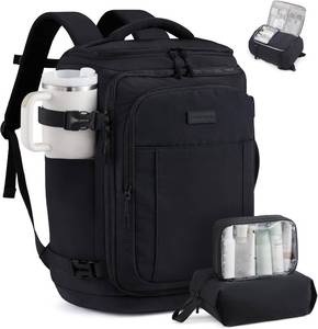 lot 7664 image: LOVEVOOK Travel Backpack 25L Airline Approved Carry-On, Packing Cubes, Black