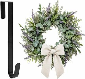 lot 7677 image: Sattiyrch 15 Wreath Hanger for Front Door, Over the Door Wreath Hook