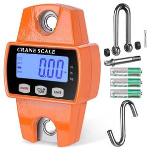 lot 7679 image: ROMECH 660lb Digital Hanging Scale, Aluminum Crane Scale with Hooks