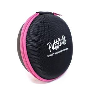 lot 7683 image: PuffCuff Round Hardcover Carry Case for Hair Clamps, Black