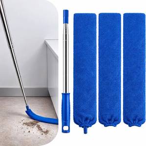 lot 7686 image: Retractable Gap Dust Cleaner with Extension Pole & 3 Microfiber Cloths