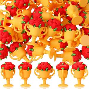 lot 7714 image: Pinkunn 30 Pcs Mini Rose Trophy Miniatures for Horse Racing Decor