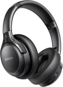lot 7727 image: BERIBES Bluetooth Headphones Over Ear Wireless HiFi Stereo Headsets 65H 6EQ Whit