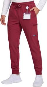 lot 7743 image: Nautica Scrub Pants for Men - Relaxed Fit, Stretch Medical Joggers XL
