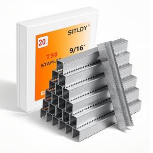 lot 7746 image: 916 Inch Length Heavy Duty T50 Staples 1420-Count Galvanized
