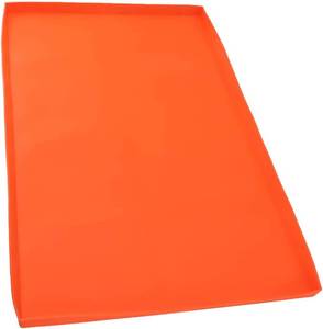 Silicone Grill Mat Cover, Washable, High-Temp, 28-Inch, Orange