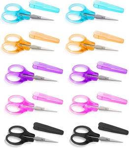 lot 7790 image: 10 Pcs Mini Detail Craft Scissors, Stainless Steel, 3.5