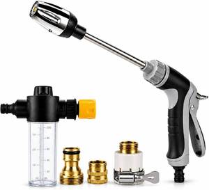 Hose Hawk Pro Pressure Washer Gun with Foam Sprayer, 4 Spray Modes, 1 Set