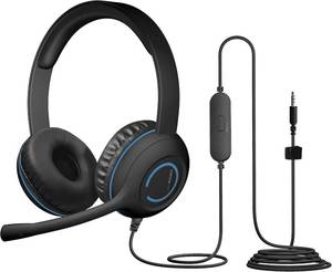 lot 7799 image: Cyber Acoustics AC-5002 3.5mm Stereo Headset with Durable TuffCord