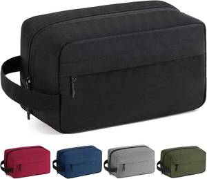lot 7810 image: Vorspack Water Resistant Travel Toiletry Bag for Men Women - Medium & Black