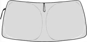 lot 7836 image: Truck Windshield Sun Shade for Ford F-Series, Transit, Expedition, Escape